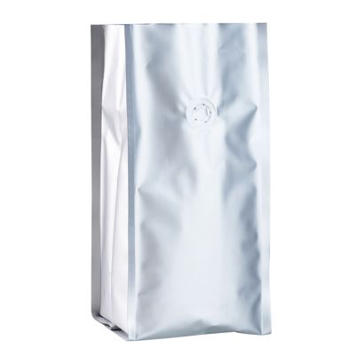 Bolsa de café con válvula, plata 
