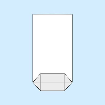 Bolsas con base plegable, lámina de OPP 100 x 175 mm