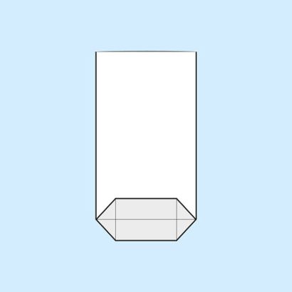Bolsas con base plegable, lámina de OPP 95 x 160 mm
