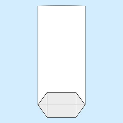 Bolsas con base plegable, lámina de OPP 145 x 300 mm