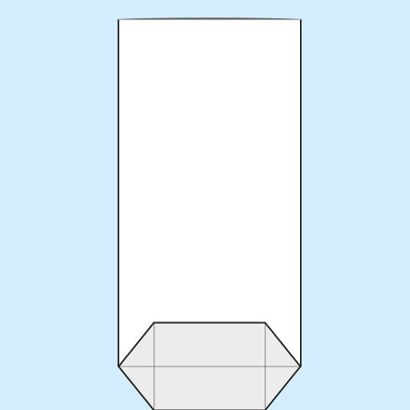 Bolsas con base plegable, lámina de OPP 180 x 340 mm
