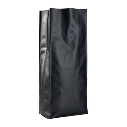 Bolsas con fuelle lateral y válvula de protección del aroma, negro 380 x 130 mm