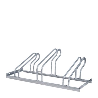 Aparcabicis suelo, metal 3 bicicletas 