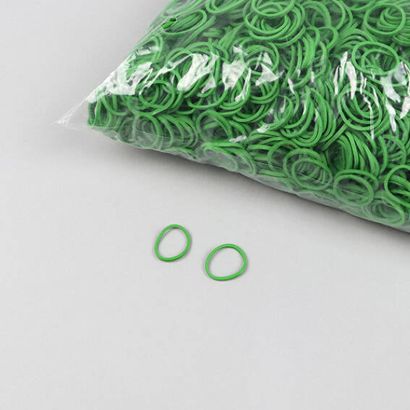 Gomas elásticas multiusos, verdes 1 mm | 15 mm