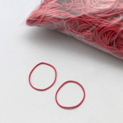 Gomas elásticas multiusos, rojas 1 mm | 30 mm