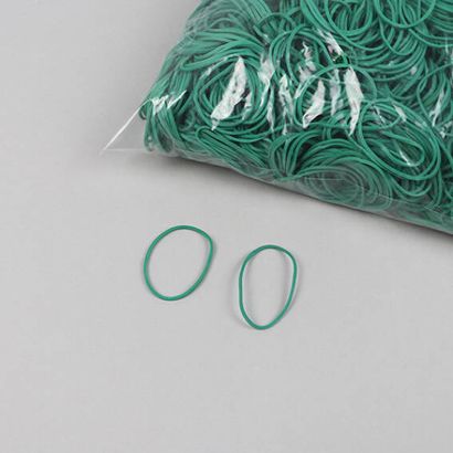 Gomas elásticas multiusos, verdes 1 mm | 30 mm