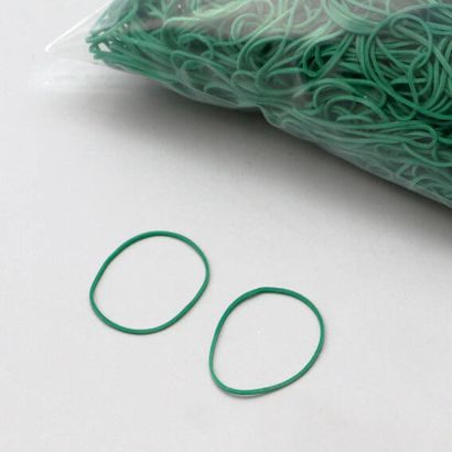 Gomas elásticas multiusos, verdes 1 mm | 40 mm