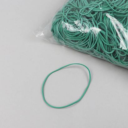 Gomas elásticas multiusos, verdes 1 mm | 70 mm