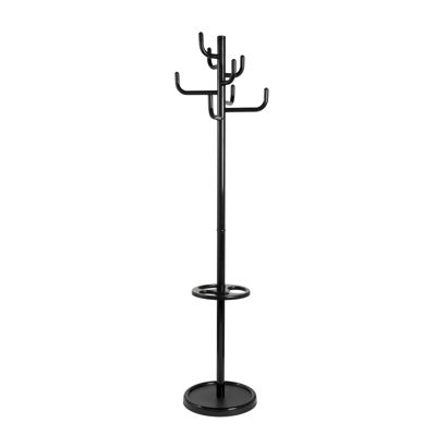 Perchero, 8 ganchos, negro, metal 