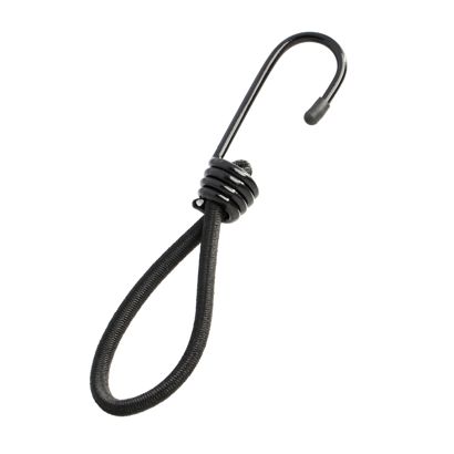 Tensores elásticos con gancho metálico, extra fuerte, 170 mm, negro 