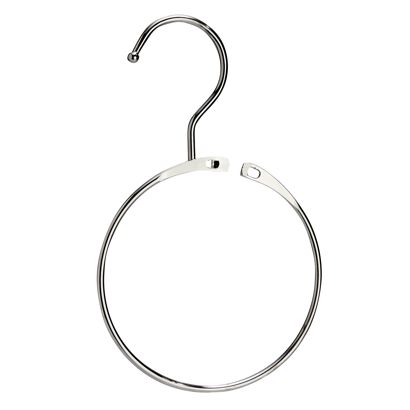 Anillos para colgar mercadería con gancho, 80 mm, niquelados 
