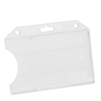 Funda tarjeta identificativa, plástico duro, abierta 