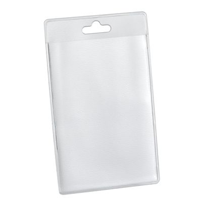 Funda tarjeta identificativa, formato tarjeta bancaria, vertical, con euro slot 