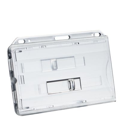 Funda tarjeta identificativa para 2 tarjetas con deslizadores transparentes 