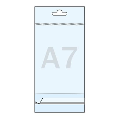 Bolsas con agujero para colgar, lámina de OPP 30 µm 80 x 110 mm