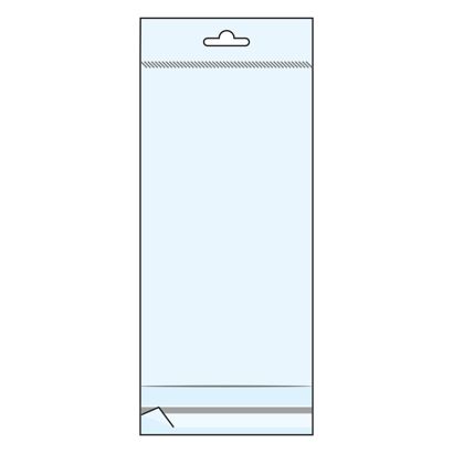 Bolsas con agujero para colgar, lámina de OPP 30 µm 115 x 220 mm