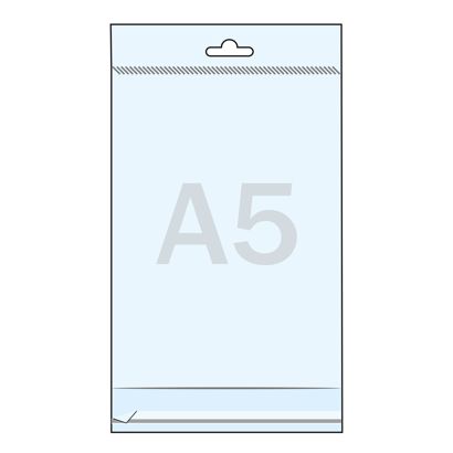 Bolsas con agujero para colgar, lámina de OPP 30 µm 155 x 215 mm