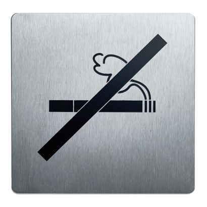 Señal de información, acero inoxidable, 90 x 90 mm null
