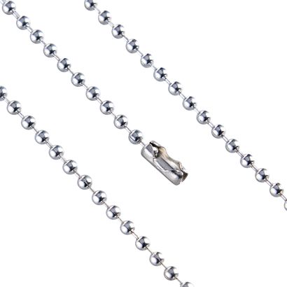 Cadenas de bolas, con cierre a presión null | 2,4 mm | 760 mm