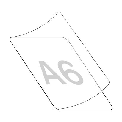 Láminas plastificadas en frío 117 x 160 mm, para A6 A6