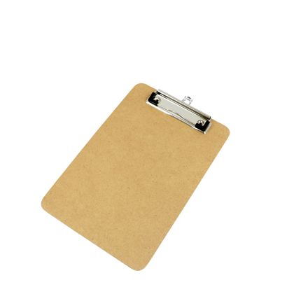 Carpeta portapapeles, madera de fibra de alta densidad A5  | formato vertical  | básica con pinza abrazadera 