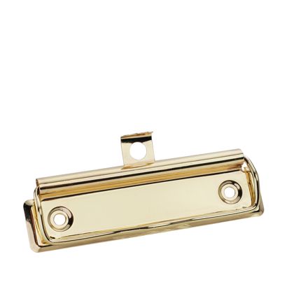 Pinzas de sujeción superior con colgador, 100 x 30 mm, latonadas con soporte extraíble  | 100 x 30 mm 