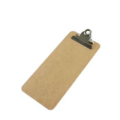 Carpeta portapapeles, madera de fibra de alta densidad formato vertical | 1/3 A4 | clásica con pinza retro