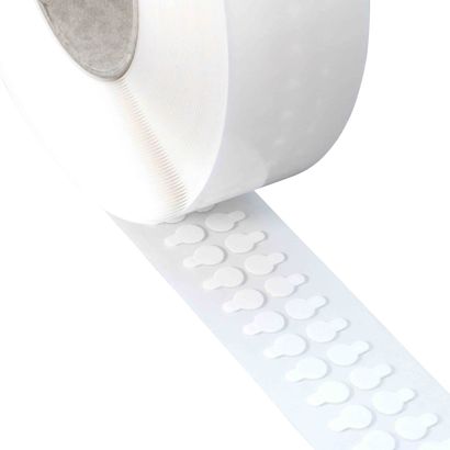 Puntos adhesivos de doble cara de acrilato puro, 1 mm de espesor, fuerte/fuerte 