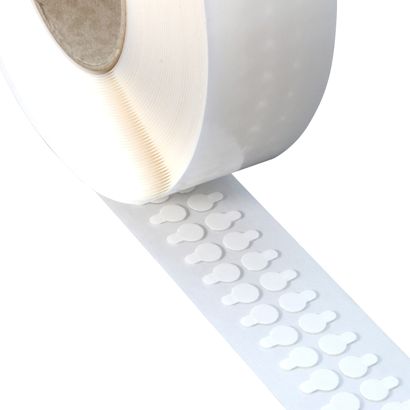 Puntos adhesivos de doble cara de acrilato puro, 1 mm de espesor, fuerte/fuerte 10 mm | 1.000 STK