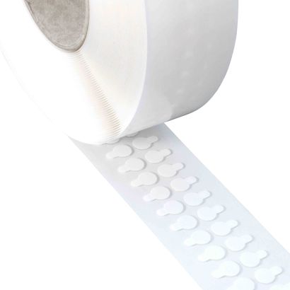 Puntos adhesivos de doble cara de acrilato puro, 1 mm de espesor, fuerte/fuerte 20 mm | 3.000 STK