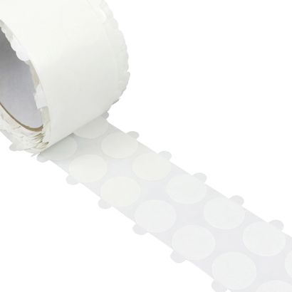 Puntos adhesivos de PET de doble cara, fuerte/débil 25 mm | 1.000 STK