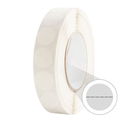 Puntos adhesivos, de adherencia fuerte en uno de sus lados, perforados 20 mm | 5.000 STK