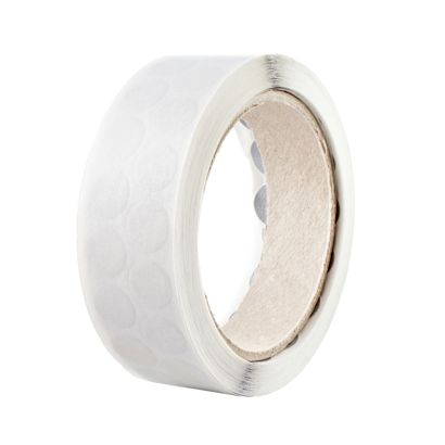 Puntos adhesivos de tela, plata 2 filas | 15 mm | 1.000 STK