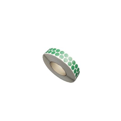 Puntos adhesivos de tela, verde 15 mm | 5.000 STK