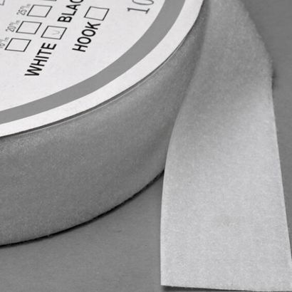 Bandas de sujeción por contacto para coser, lado de bucle, rollo de 25 m 50 mm | null