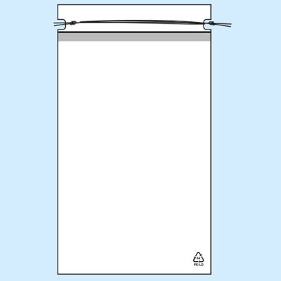Bolsa con cordón ajustable, lámina de PE de 50 µm 300 x 470 mm