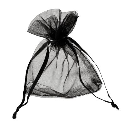 Bolsitas de organza con cierre de cinta de raso null | 75 x 100 mm