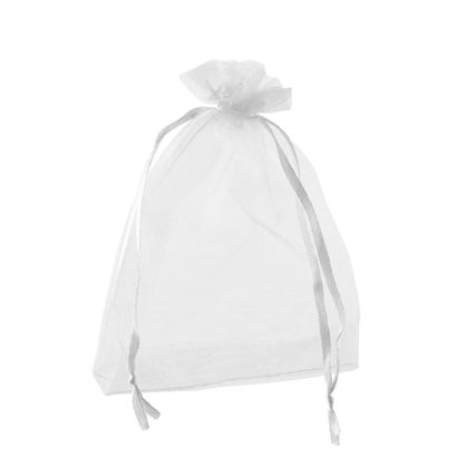 Bolsitas de organza con cierre de cinta de raso null | 100 x 150 mm