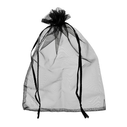 Bolsitas de organza con cierre de cinta de raso null | 100 x 150 mm