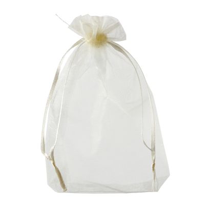 Bolsitas de organza con cierre de cinta de raso null | 100 x 150 mm