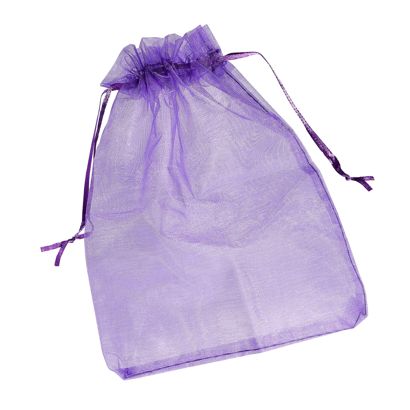 Bolsitas de organza con cierre de cinta de raso null | 150 x 200 mm
