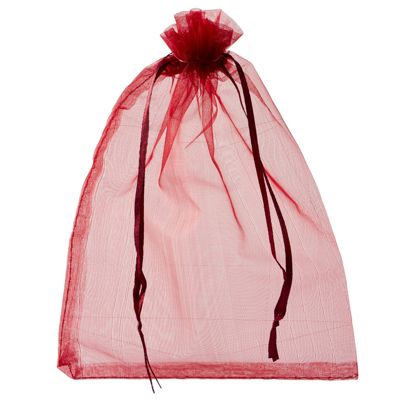 Bolsitas de organza con cierre de cinta de raso null | 150 x 200 mm