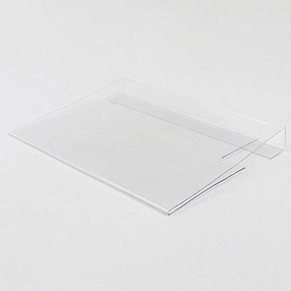 Sobres para identificación para collares para palets, con doblez para sujetar, parte delantera cerrada A5