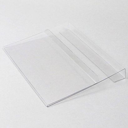 Sobres para identificación para collares para palets, con doblez para sujetar, parte delantera acortada A5