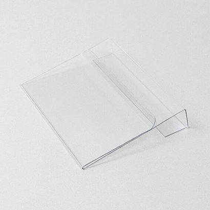 Sobres para identificación para collares para palets, con doblez para sujetar, parte delantera acortada A6
