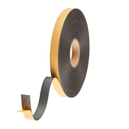 Cinta magnética con contraparte, autoadhesiva 25,4 mm | A - Adhesivo estándar