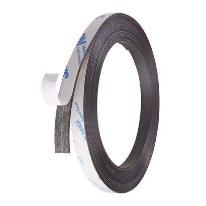 Cinta magnética autoadhesiva, fuerte 10 mm | 5 m | 1 mm
