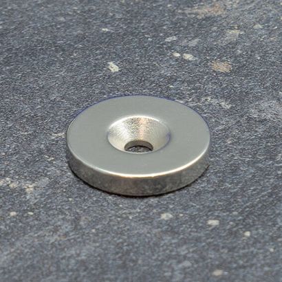 Imanes avellanados de neodimio 23 mm