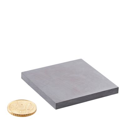 Imanes cuadrados de ferrita, Y35 50 x 50 mm  | 5 mm