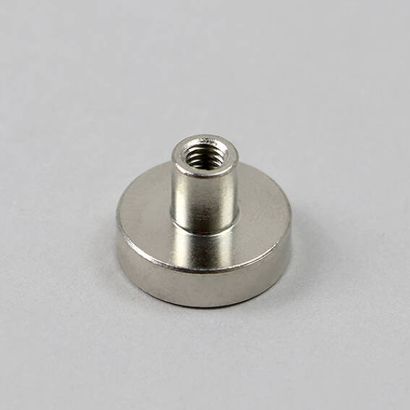 Imán de base con casquillo roscado, neodimio 16 mm | null